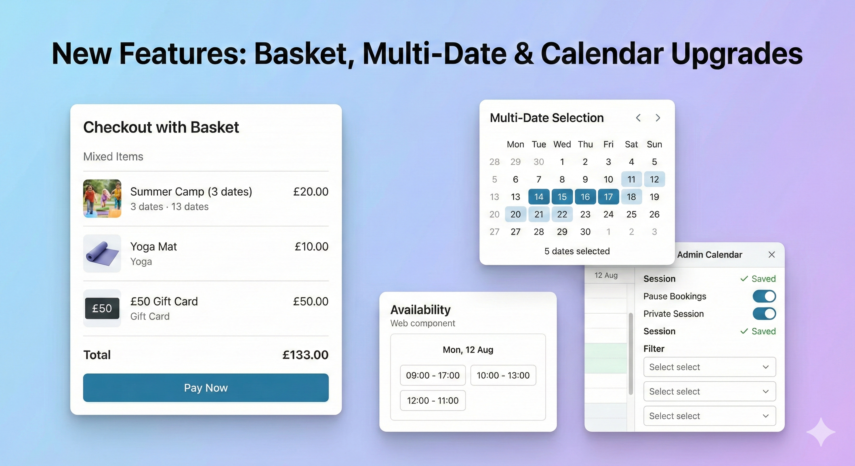 Update of the February 2026 - The Basket Feature, Multi-Date Booking, and More!